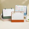 Zhouzhou Calendar 2026 Desk Calendar New Style Leather Stand Business Calendar Self-discipline Check-in Office Plan This advertisement customization Specification image